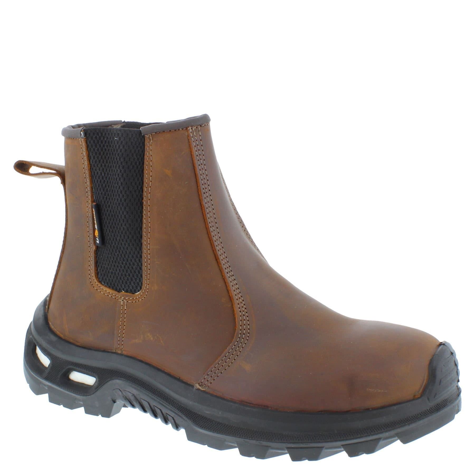 U-Power U-Power Men's Cambrian S3S ESD Leather Safety Chelsea Dealer Boots in Brown