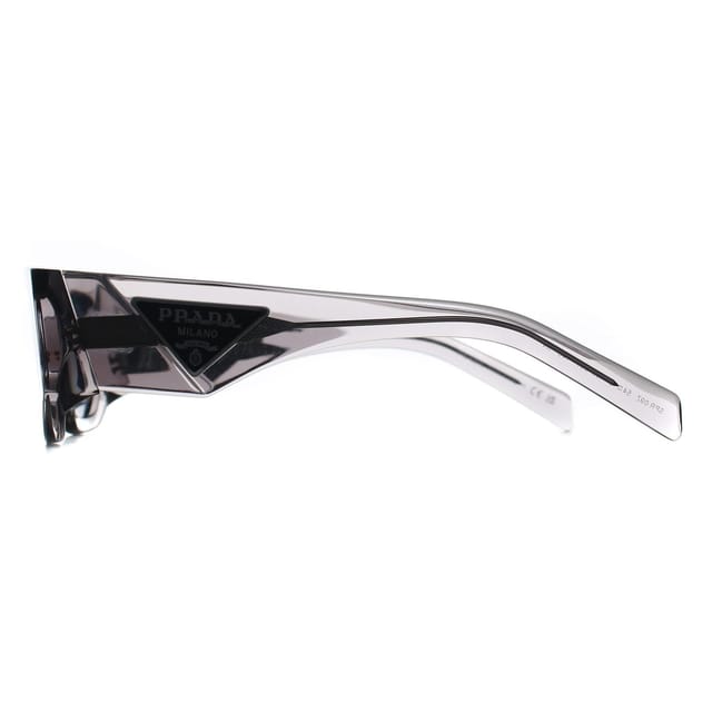 Prada Prada Men's Rectangle Transparent Asphalt Dark Grey PR09ZS - 3