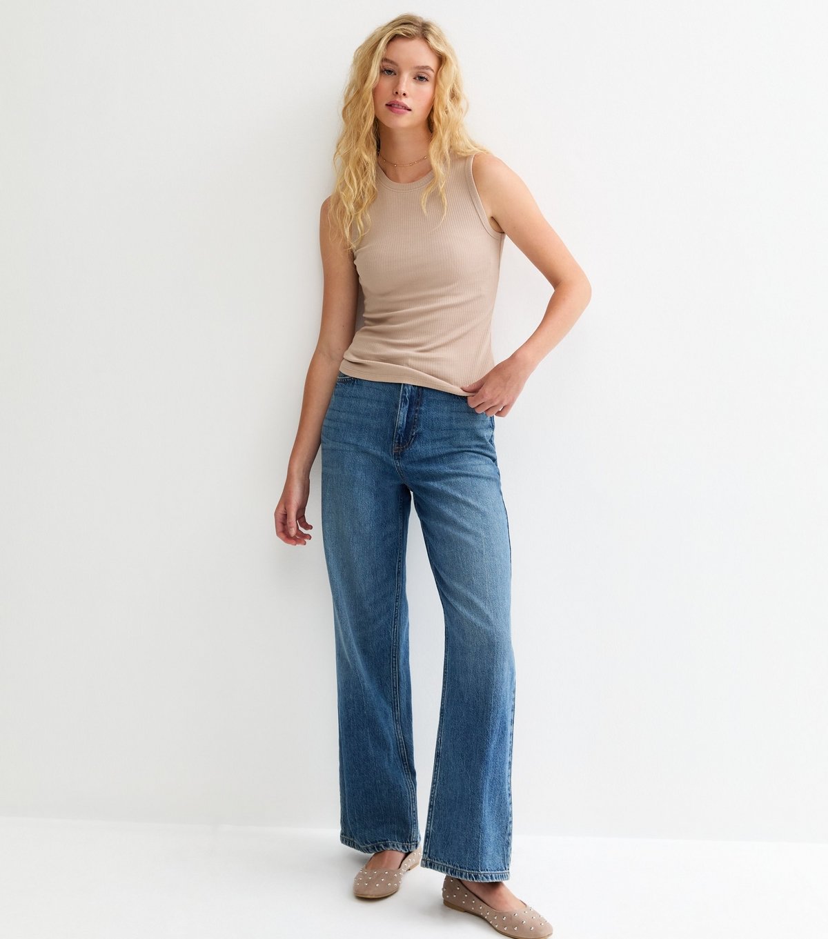 New Look Women's Mink Ribbed Tank Top New Look - 3