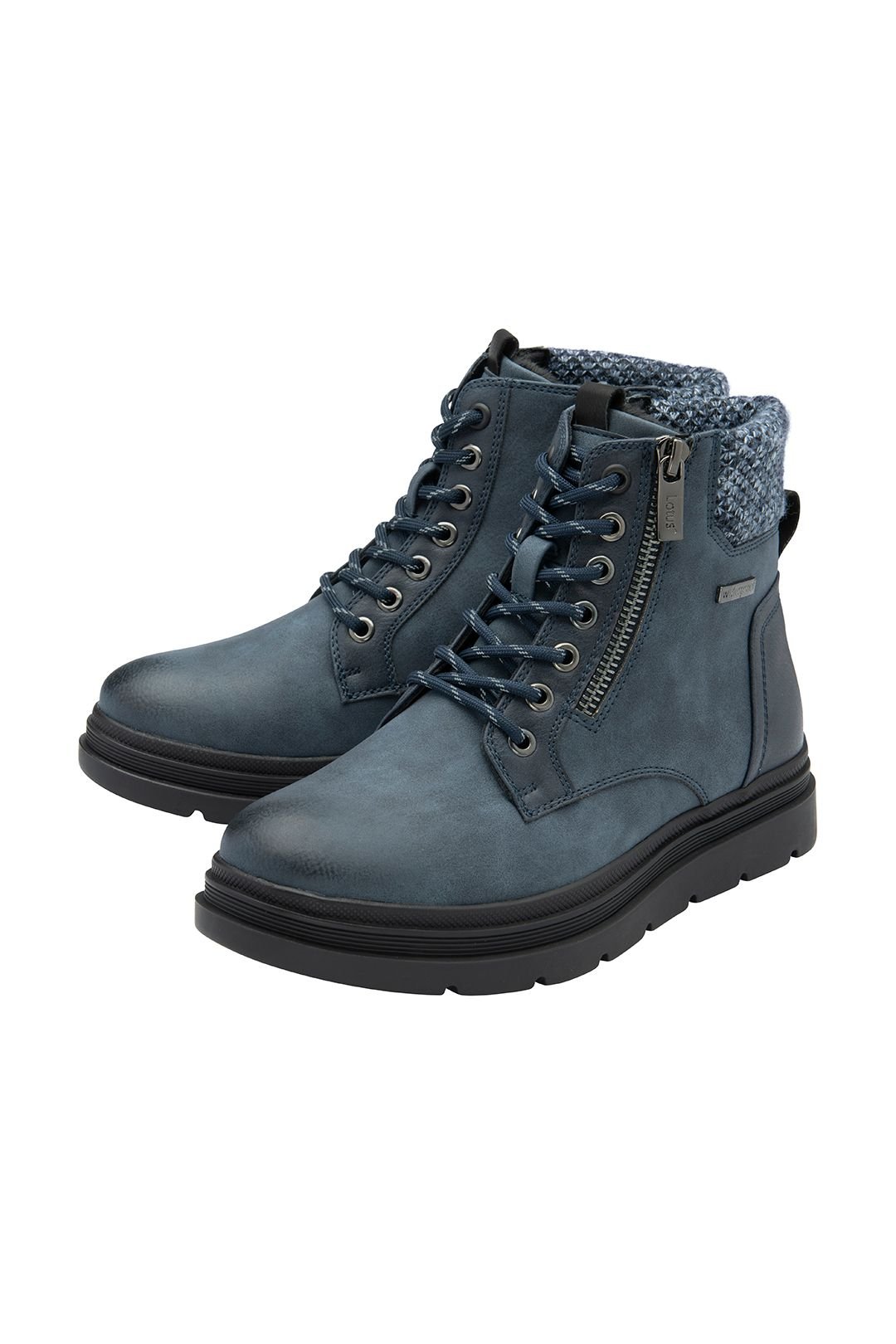 Lotus Lotus Women's 'Saundra' Zip-Up Ankle Boots in Blue - 2