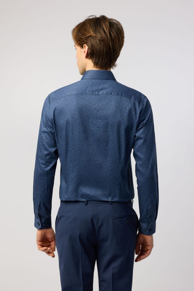 Ted Baker Ted Baker Men's Floral Stencil Shirt in Navy - 2