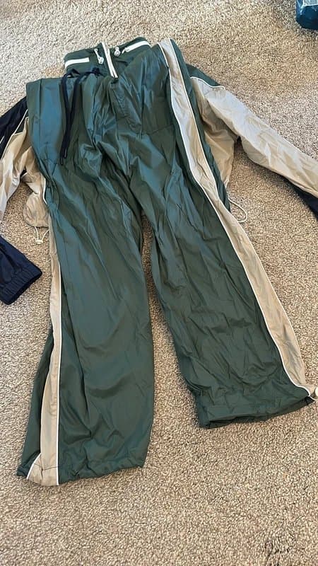 Zara Zara windbreaker green running jacket and joggers / track pants