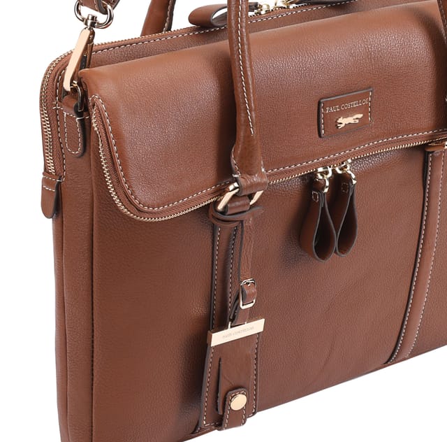 Paul Costelloe Paul Costelloe Women's Lucy Leather Multi Way Bag in Brown - 3