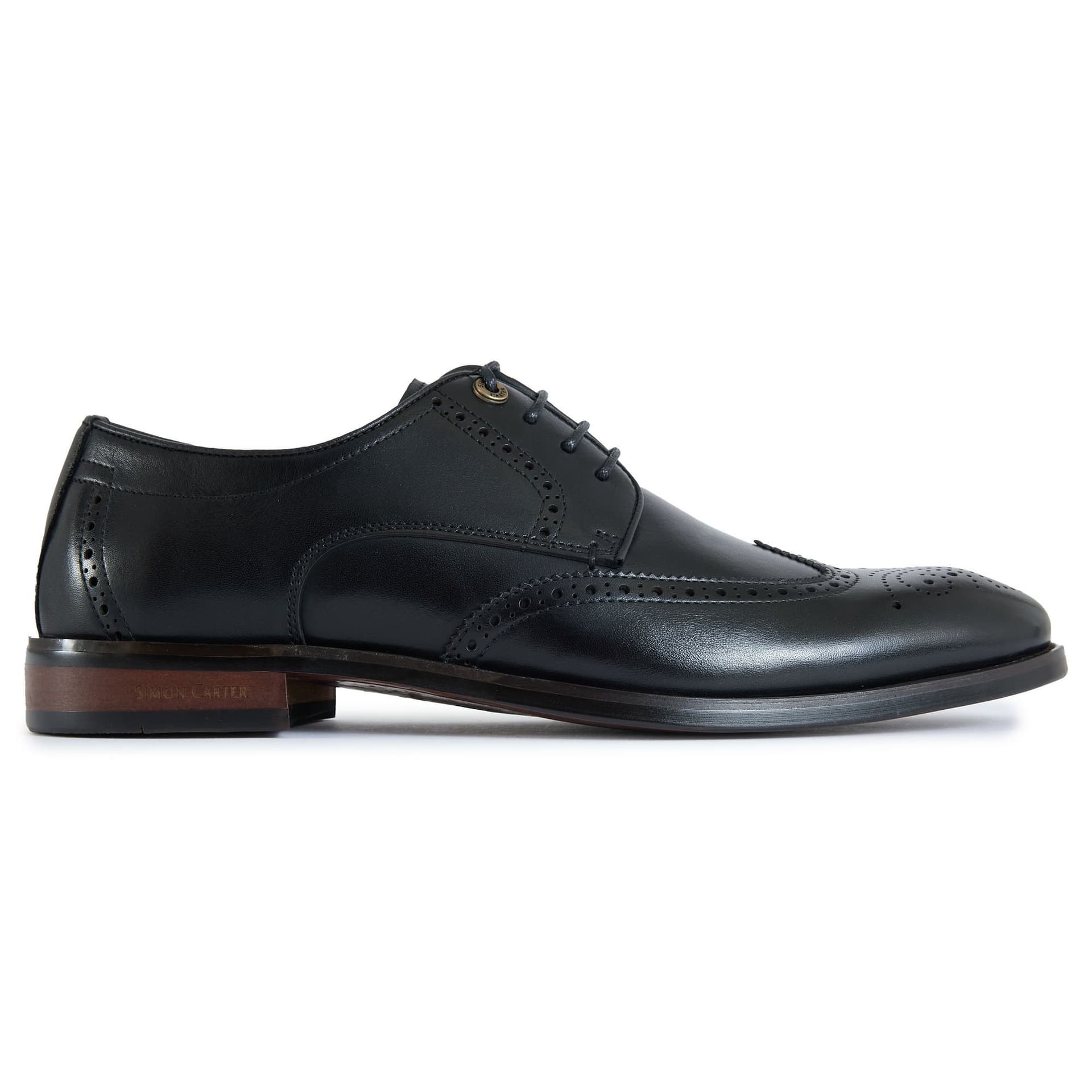 Simon Carter SIMON CARTER Men's Jones Brogue Shoes in Black