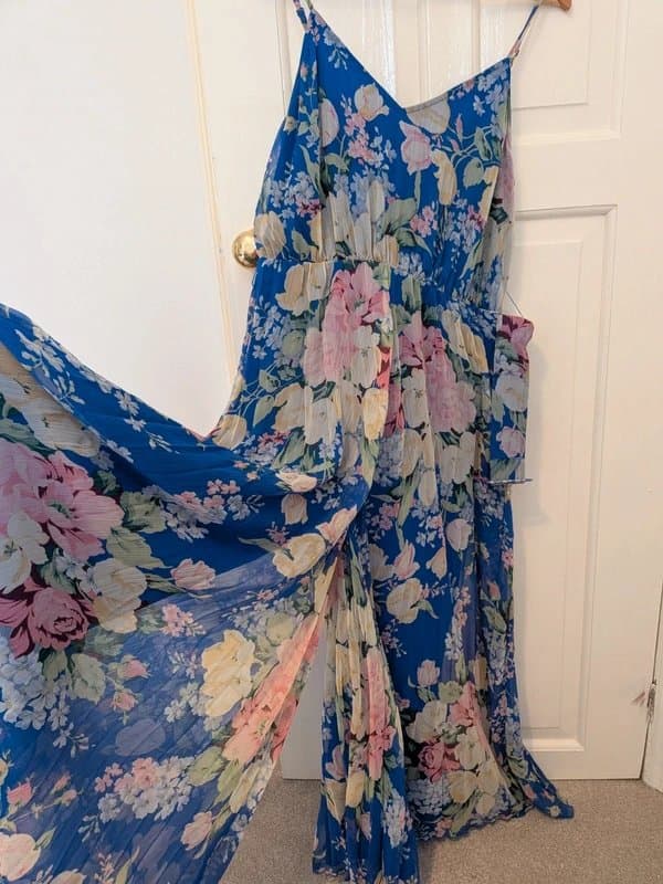 ASOS Design Belted floral maxi-jumpsuit