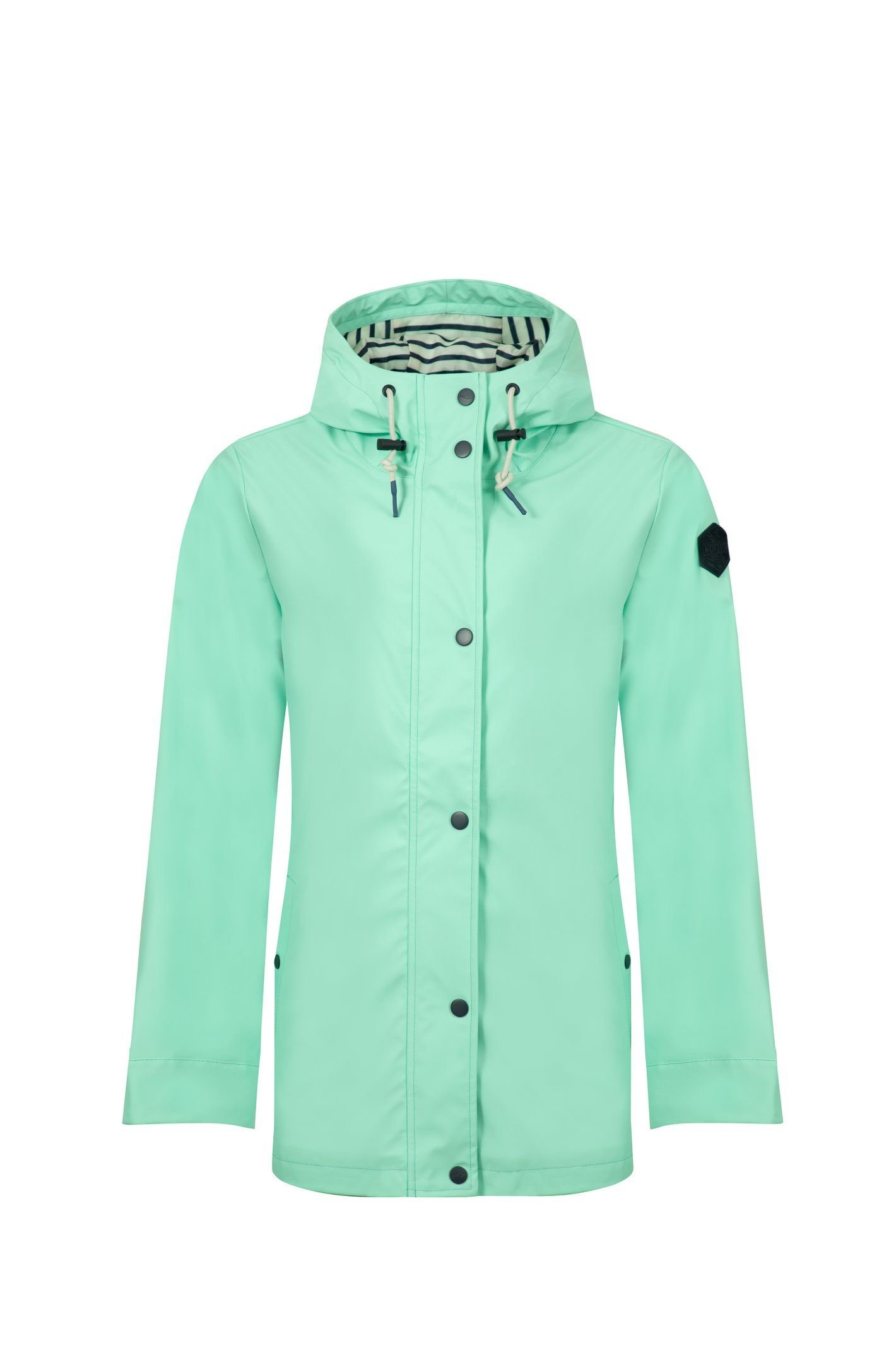 Weird Fish Weird Fish Women's Faros Waterproof Rain Jacket in Light Green - 2