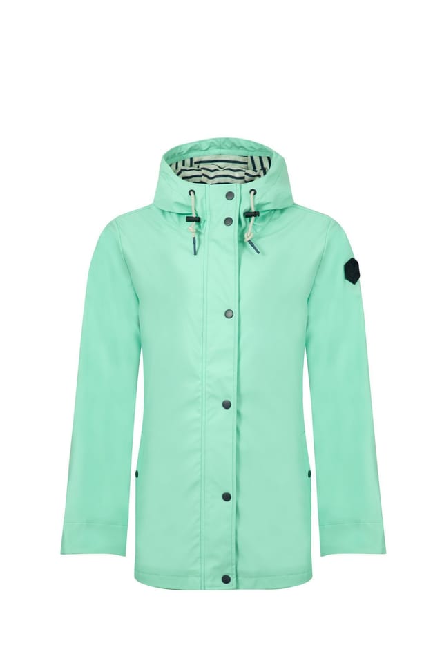 Weird Fish Weird Fish Women's Faros Waterproof Rain Jacket in Light Green - 2