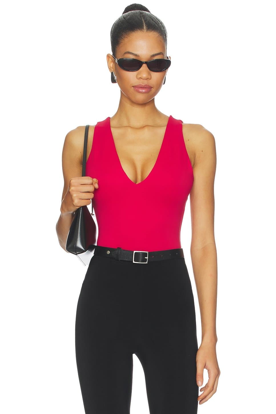 revolve Revolve Deep V Bodysuit in Ruby