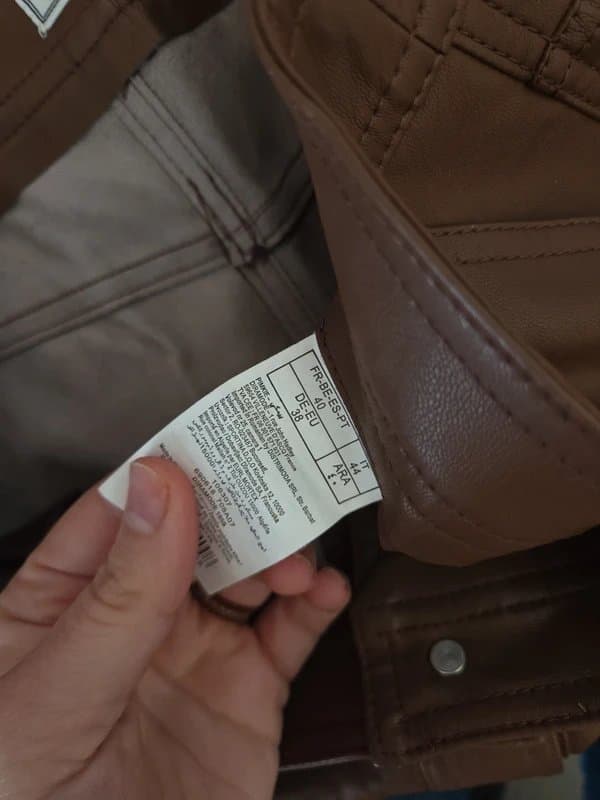 ASOS Brown fake leather skirt