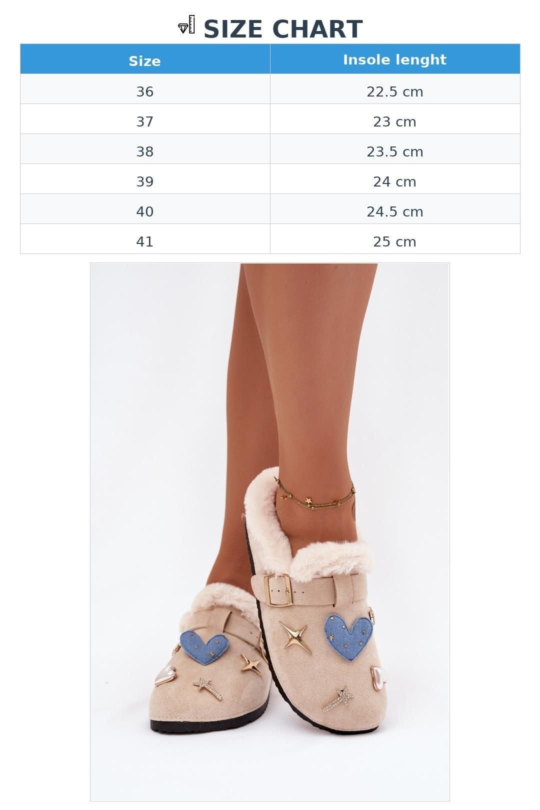 Love Lace Love Lace Women's Cozy Suede Fur Lined Home Slippers with Buckle Strap Pins in Beige - 4
