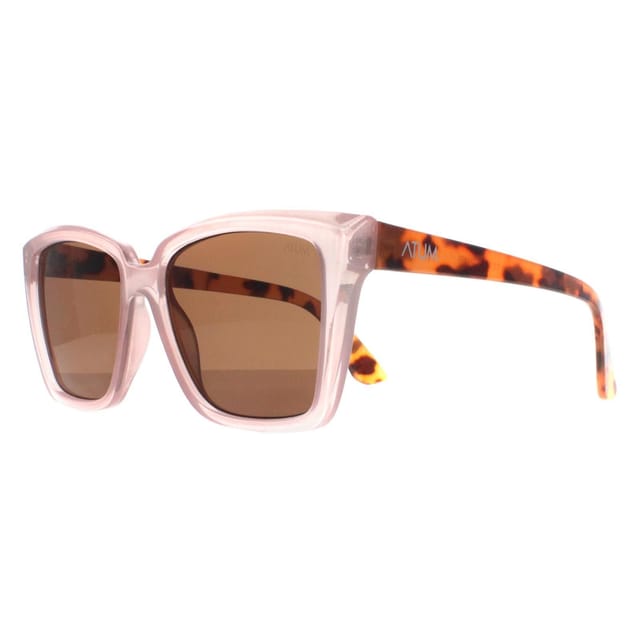 Atum Atum Women's Square Shiny Transparent Pink Brown Gradient Eden - 3
