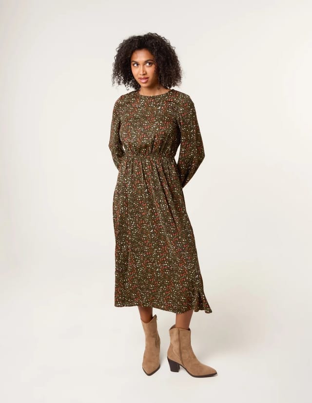 Blue Vanilla Animal Print Midi Dress - 3