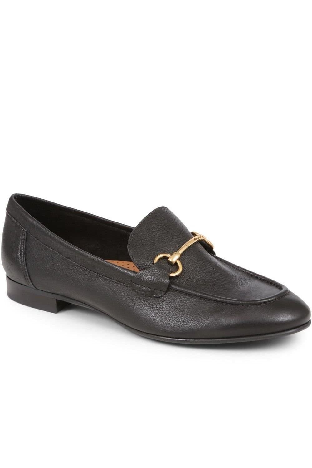 Jones Bootmaker Jones Bootmaker Women's Hana Leather Loafers in Black