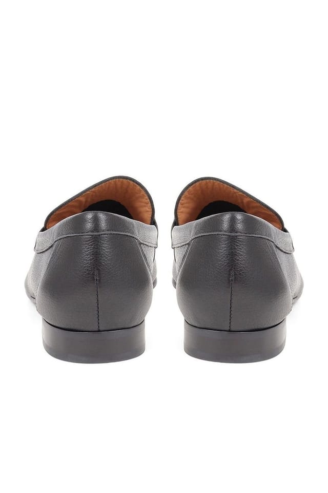 Jones Bootmaker Jones Bootmaker Women's Hana Leather Loafers in Black - 3