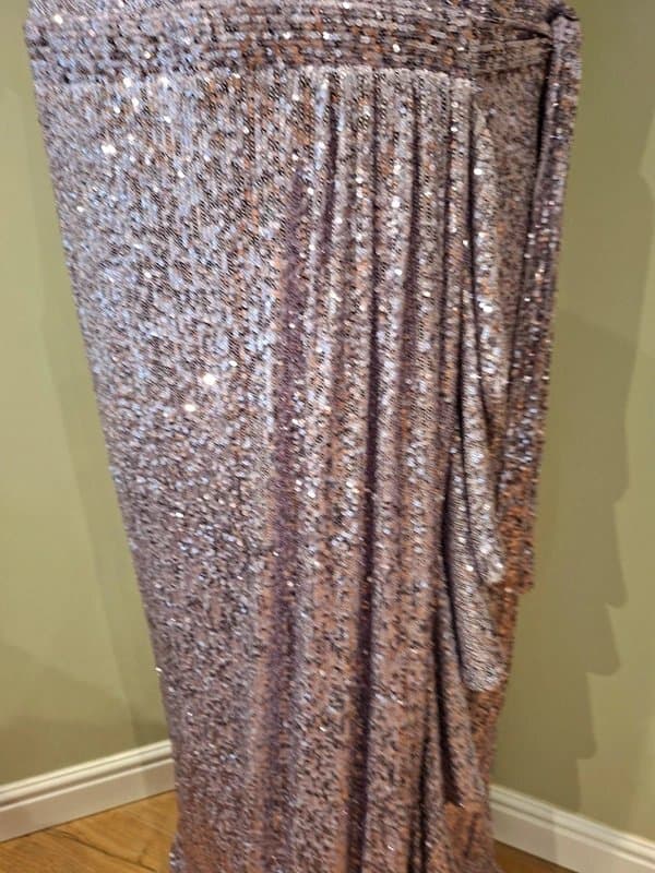 Phase Eight Phase Eight Carina Lilac Purple Sequin Maxi Wrap Dress Size 20 New with tags