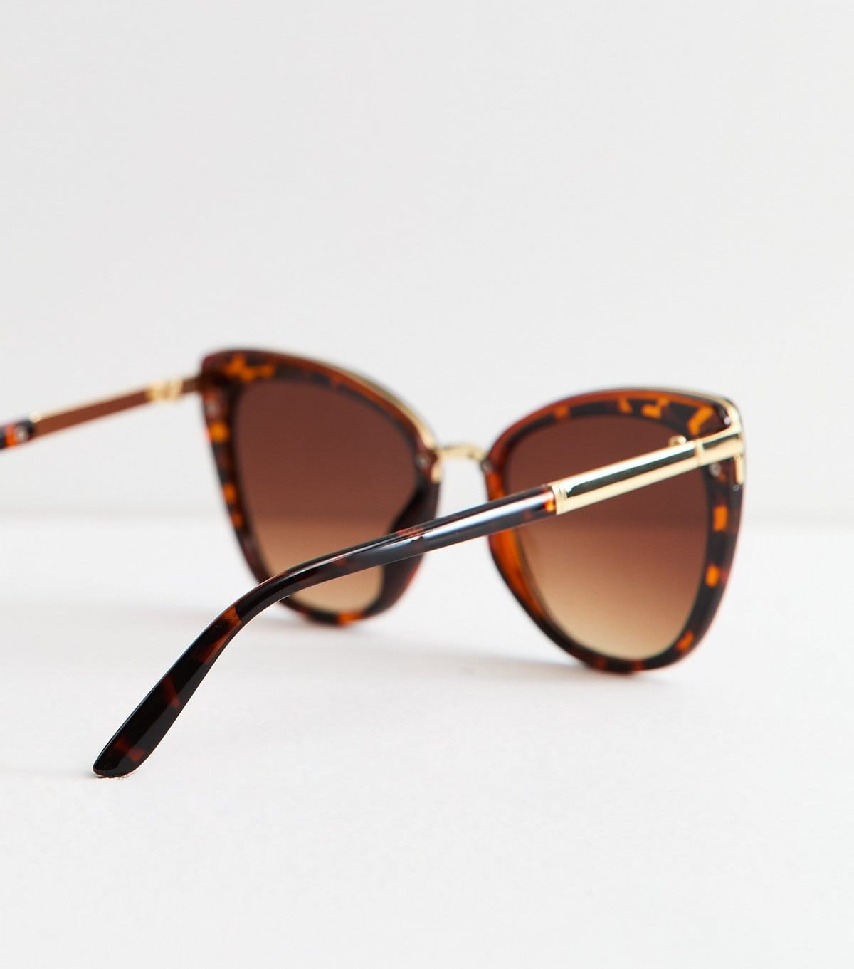 New Look Brown Tortoiseshell Effect Cateye Sunglasses New Look - 4