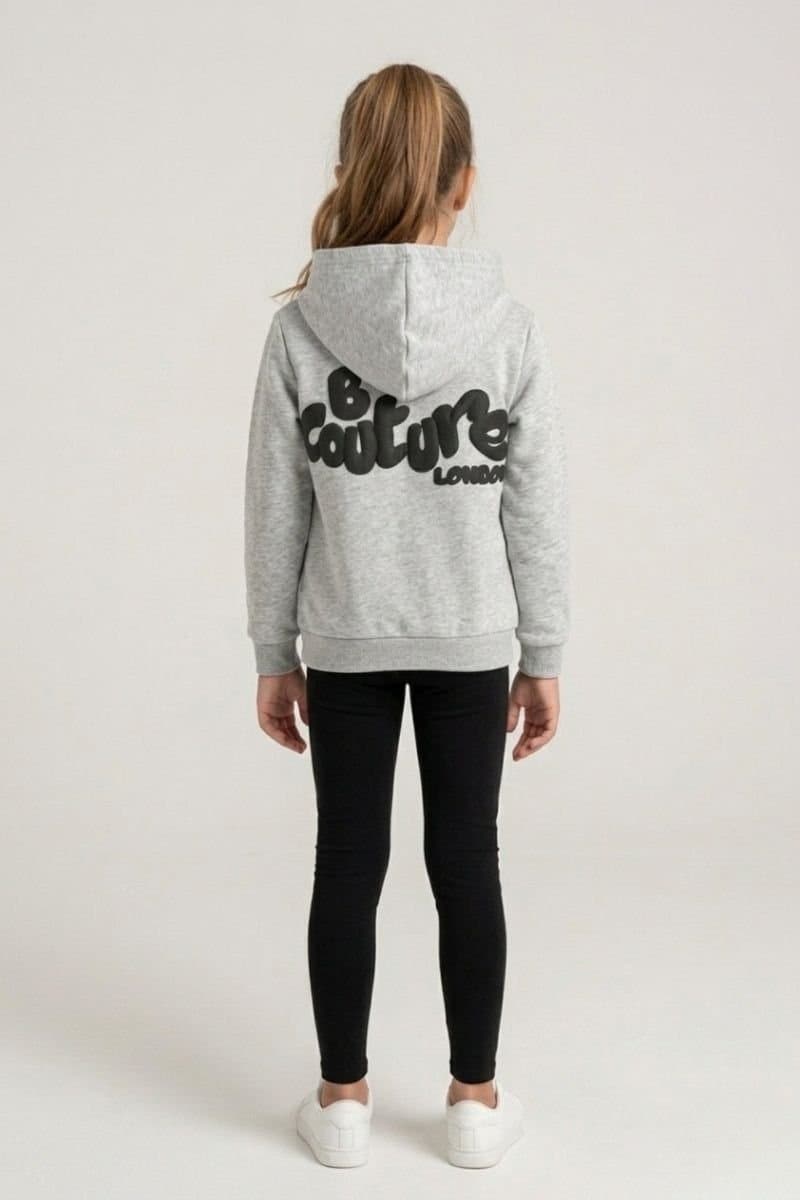 BCouture BCouture Women's Leggings & Hoodie Set in Light Grey