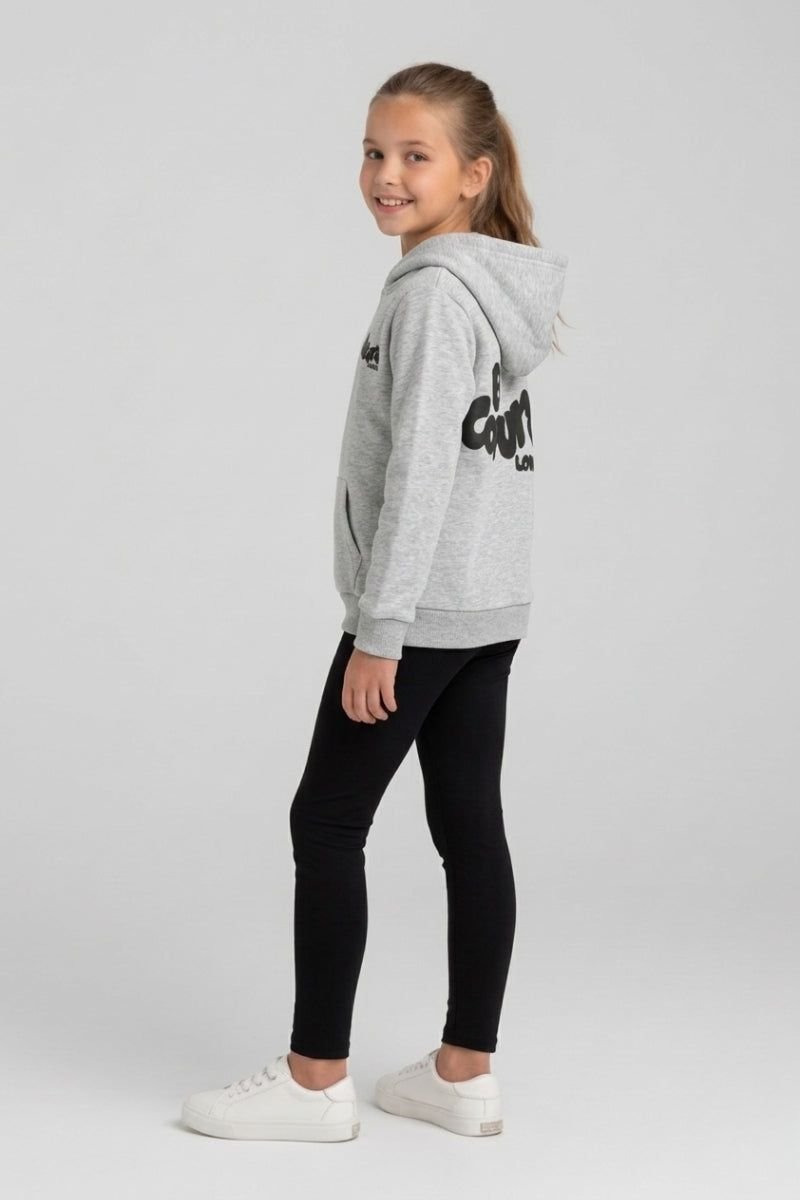 BCouture BCouture Women's Leggings & Hoodie Set in Light Grey - 2