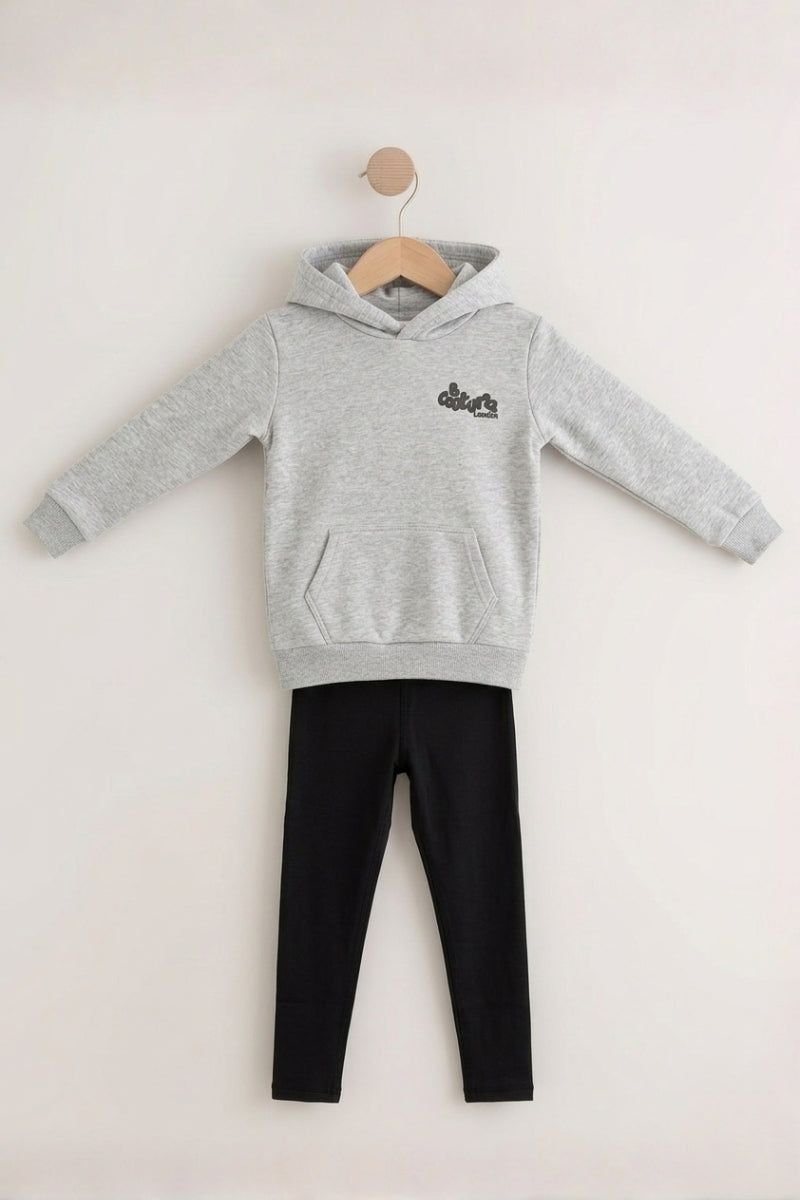 BCouture BCouture Women's Leggings & Hoodie Set in Light Grey - 4