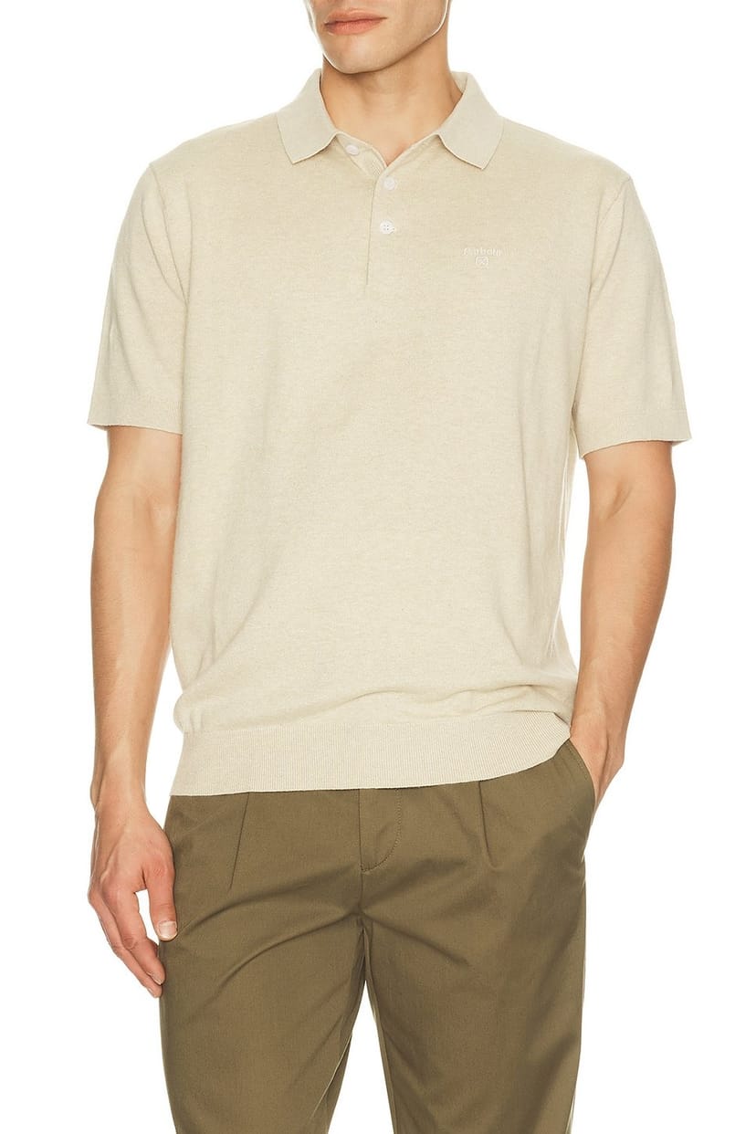 revolve Muston Linen Blend Knitted Polo - 1