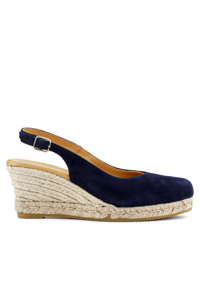 Jones Bootmaker Jones Bootmaker Women's Cedrica Heeled Sandals in Navy - 2