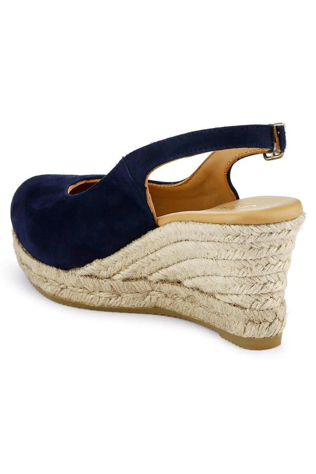 Jones Bootmaker Jones Bootmaker Women's Cedrica Heeled Sandals in Navy - 3