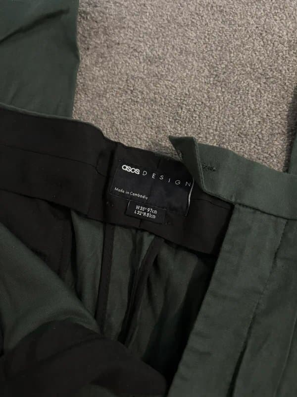 ASOS Green Suit Pants