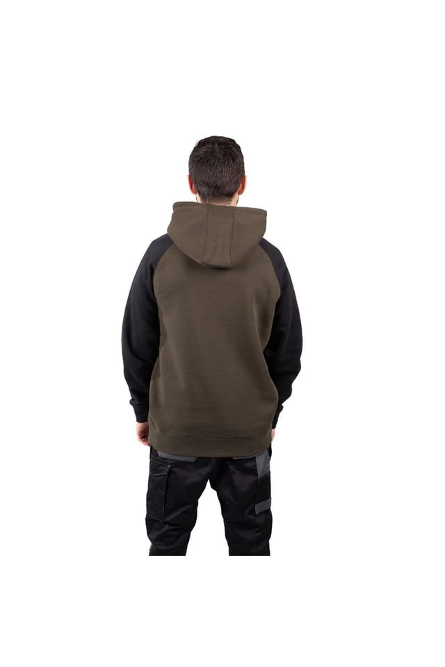 Caterpillar Caterpillar Men's Raglan Hooded Sweatshirt in Green - 2