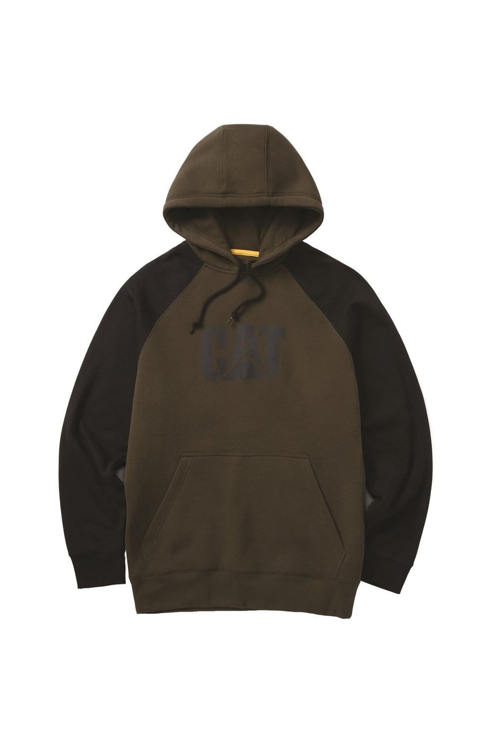 Caterpillar Caterpillar Men's Raglan Hooded Sweatshirt in Green - 4