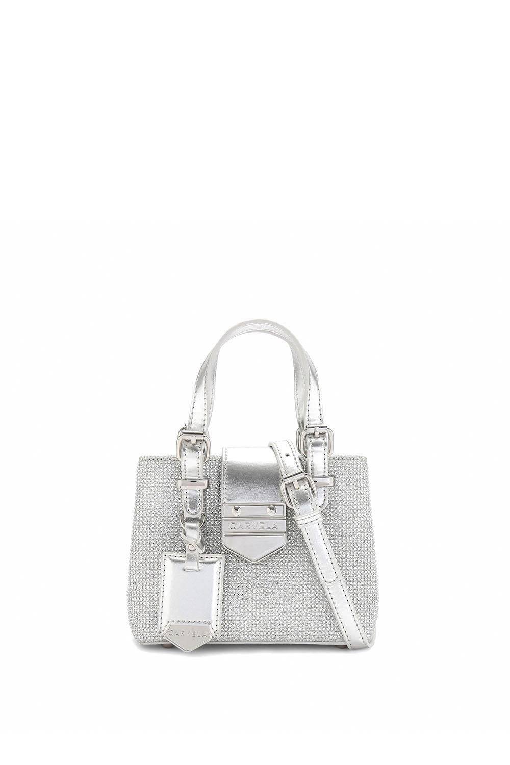 Carvela Carvela Women's 'Maria Disco Micro' Bag in Silver - 1