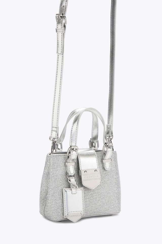 Carvela Carvela Women's 'Maria Disco Micro' Bag in Silver - 2