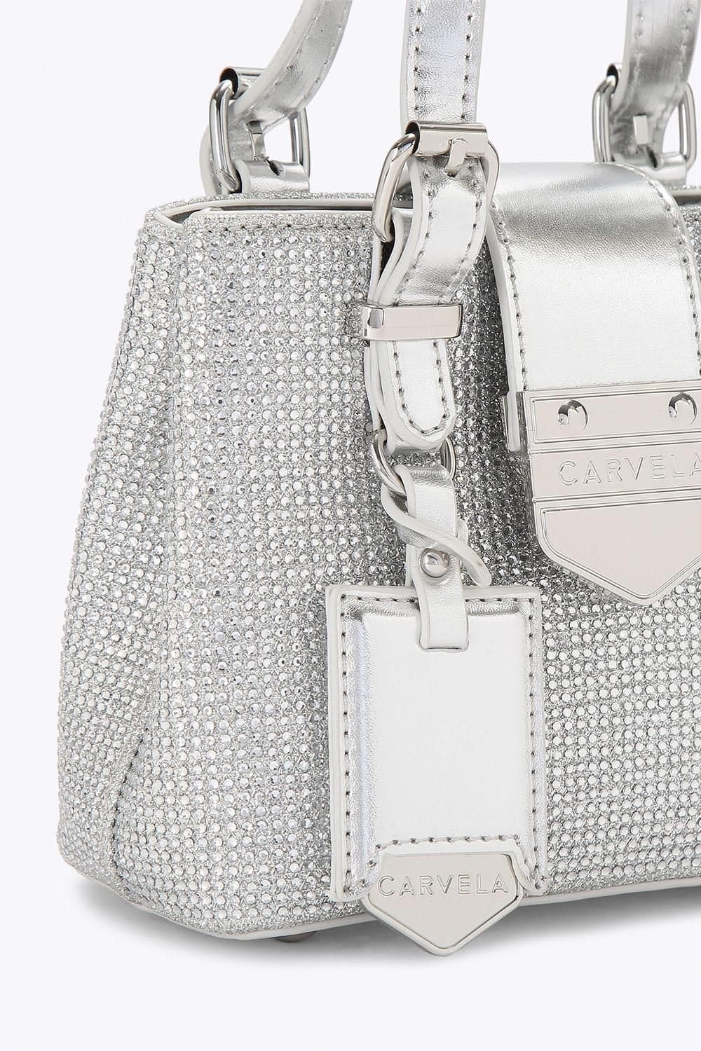 Carvela Carvela Women's 'Maria Disco Micro' Bag in Silver - 4