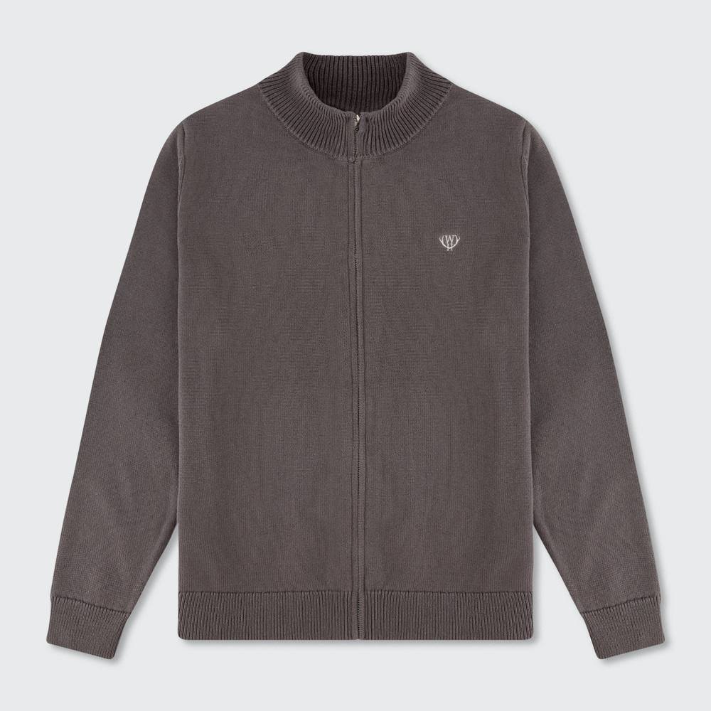 Walker & Hunt Walker & Hunt Men's Ashbury Full Zip in Grey - 4