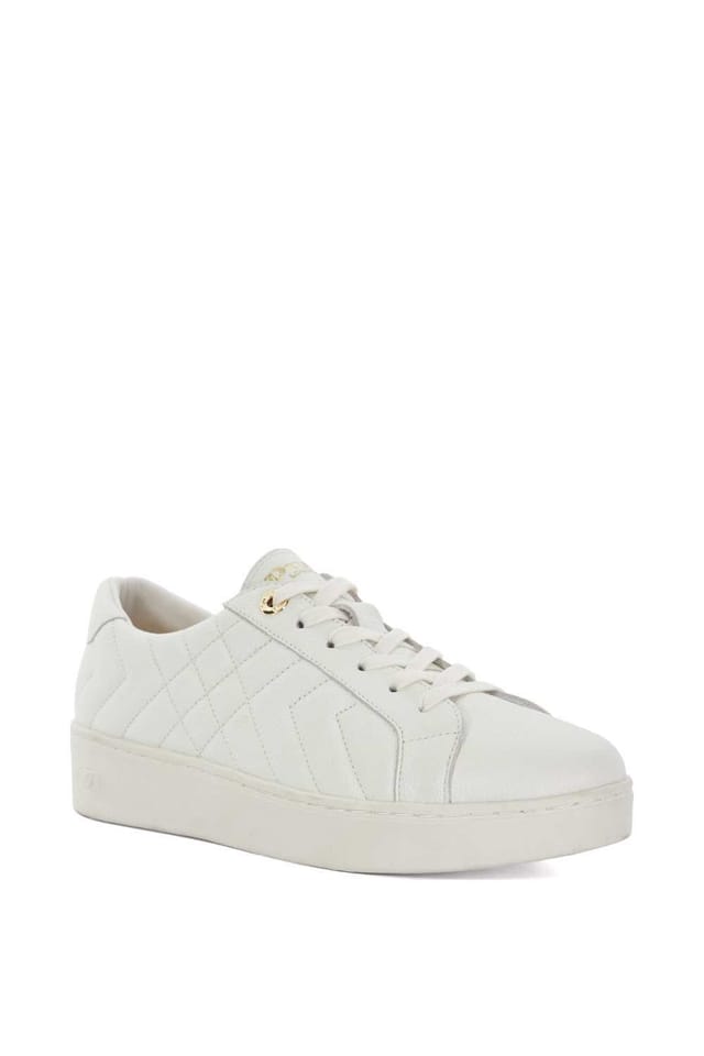 Dune London Dune London Women's Wide Fit 'Egent' Leather Trainers in White - 2