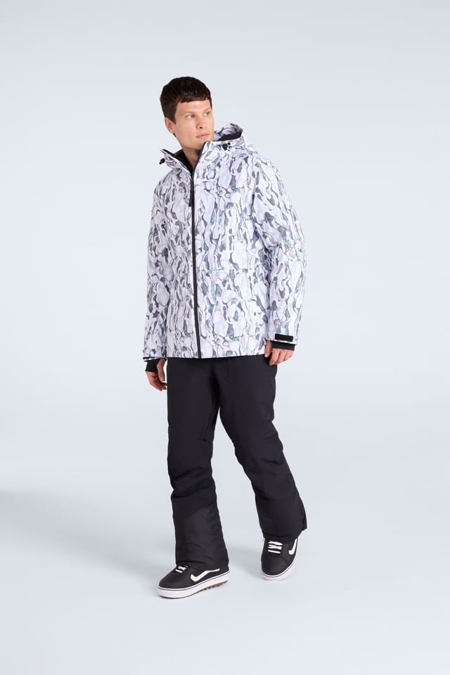 Animal Animal Men's 'Cruise' Water Resistant Lift Pass Pocket Adjustable Hood Snow Jacket in White - 2