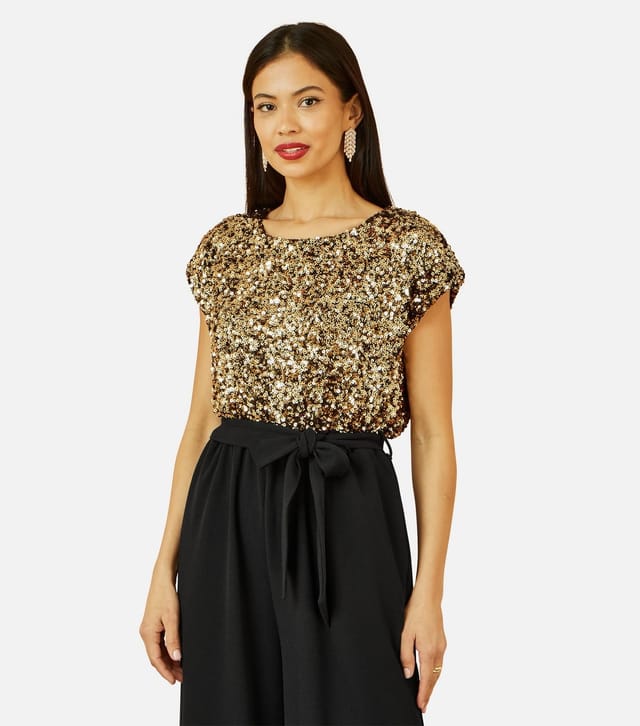 Yumi Women's Gold 2 in 1 Jumpsuit Yumi New Look - 3