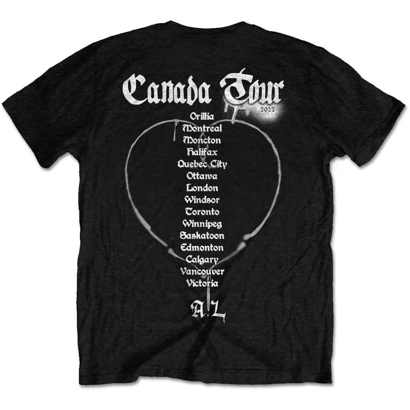 Avril Lavigne Avril Lavigne Men's Love Sux Cotton T-Shirt in Black - 2