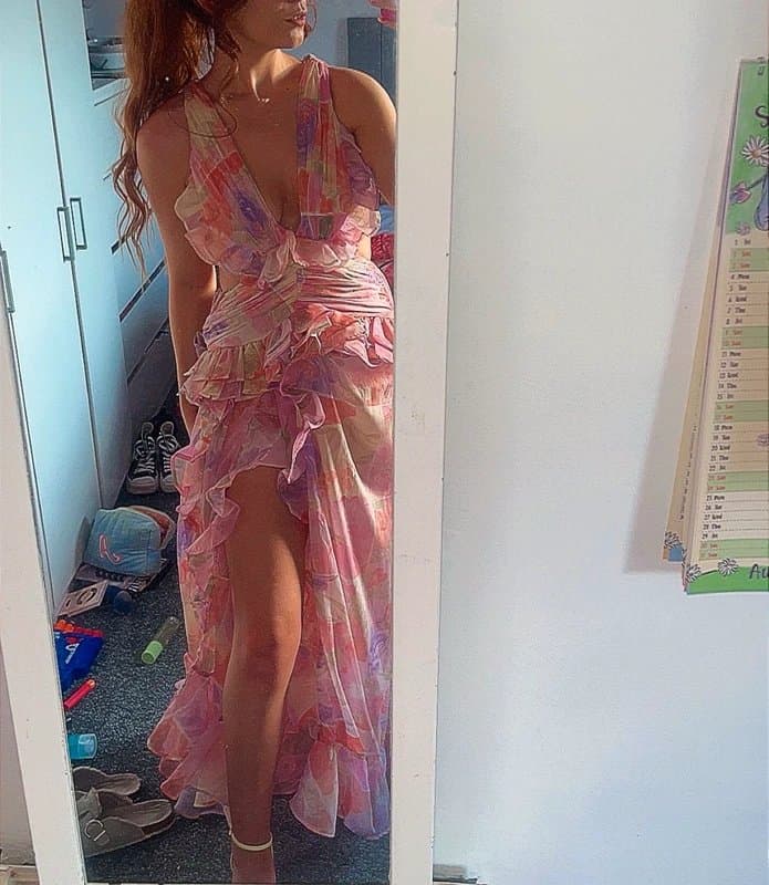 ASOS ASOS floral ruffle dress