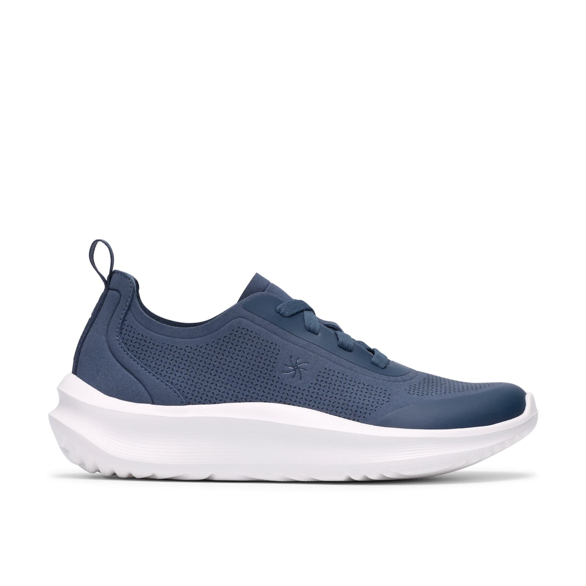Clarks Clarks Women's Solevana Ria Denim Blue Trainers, Lace Up