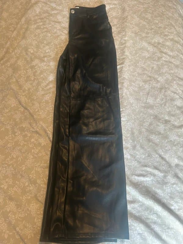 Bershka Bershka women’s leather trousers