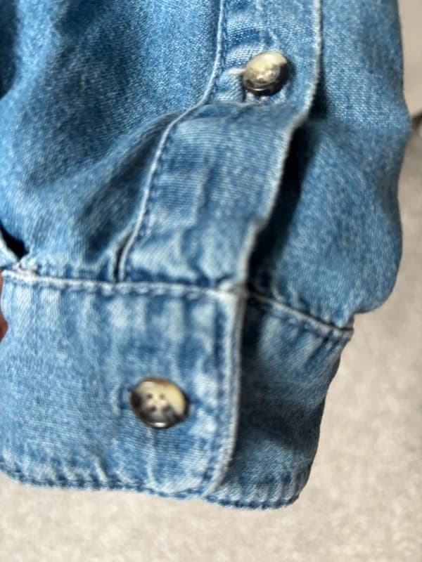 Topshop Denim shirt. Size 10 good size 10 would fit larger.