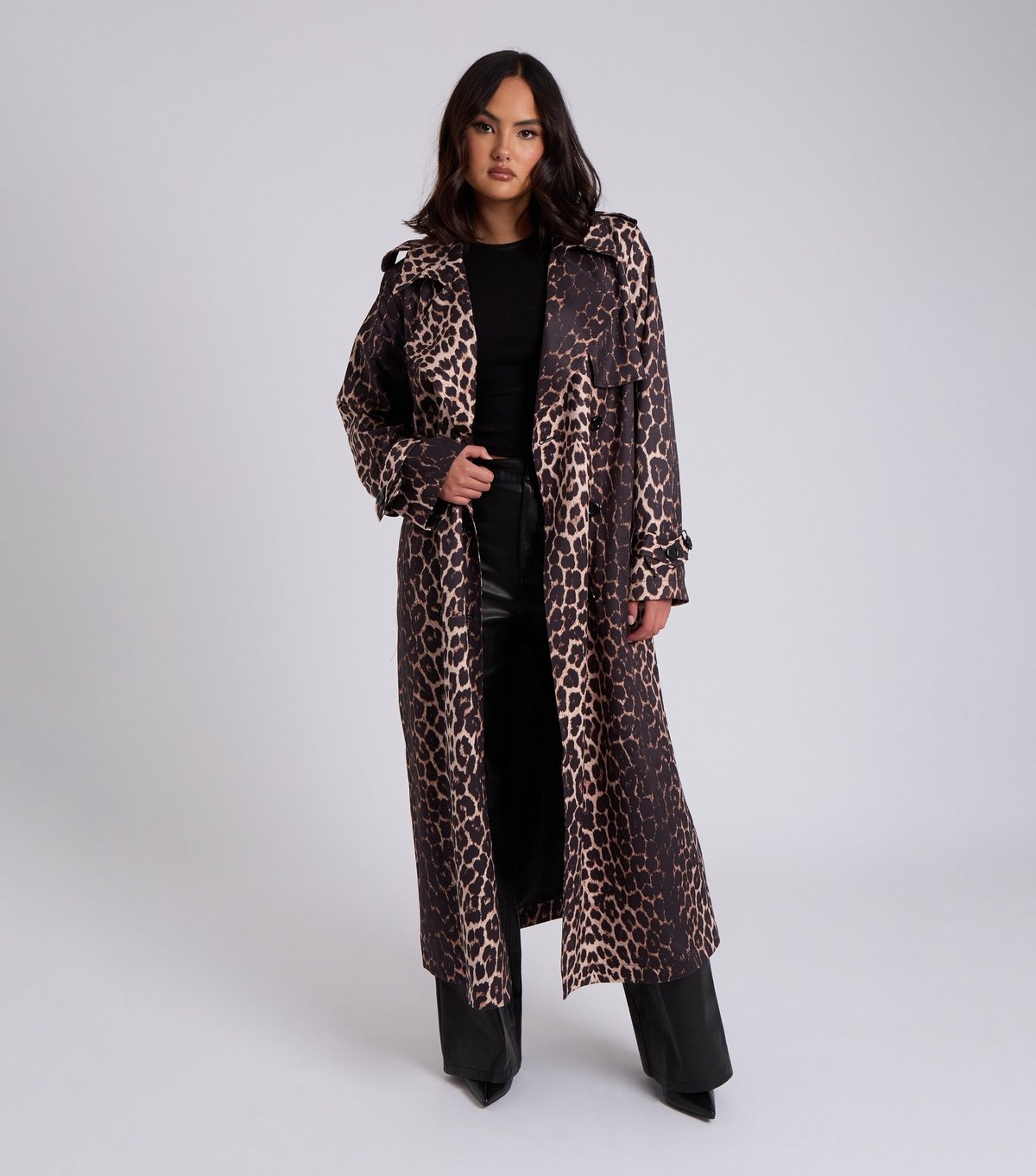 Urban Bliss Women's Leopard Print Trench Coat Urban Bliss New Look - 2