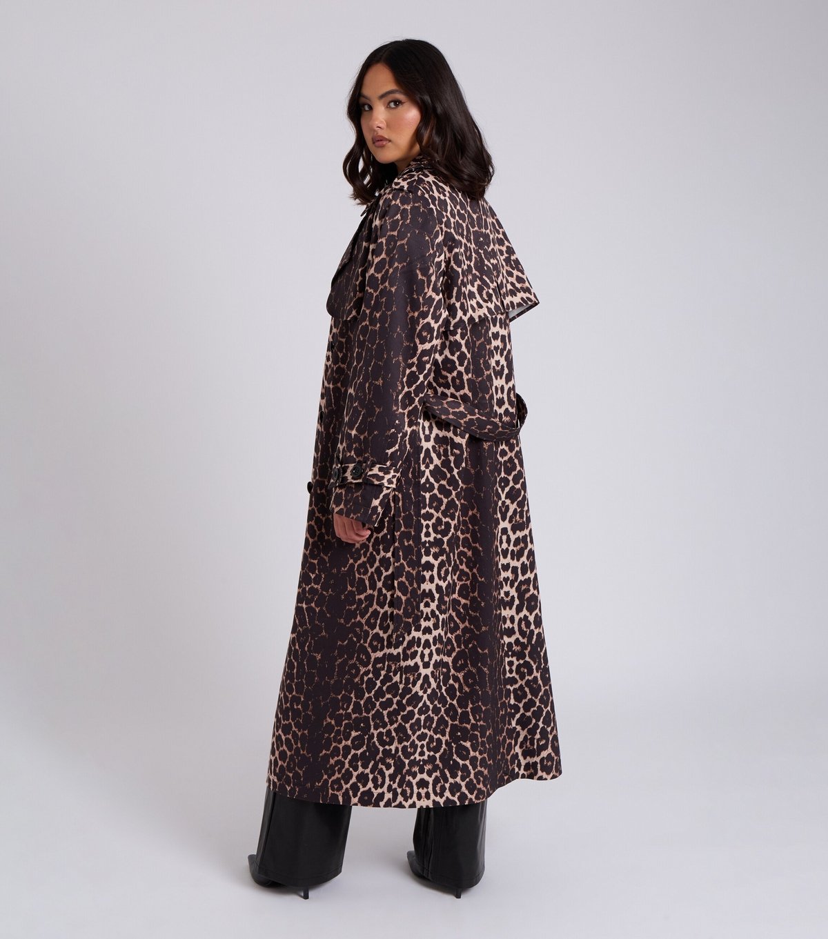 Urban Bliss Women's Leopard Print Trench Coat Urban Bliss New Look - 4