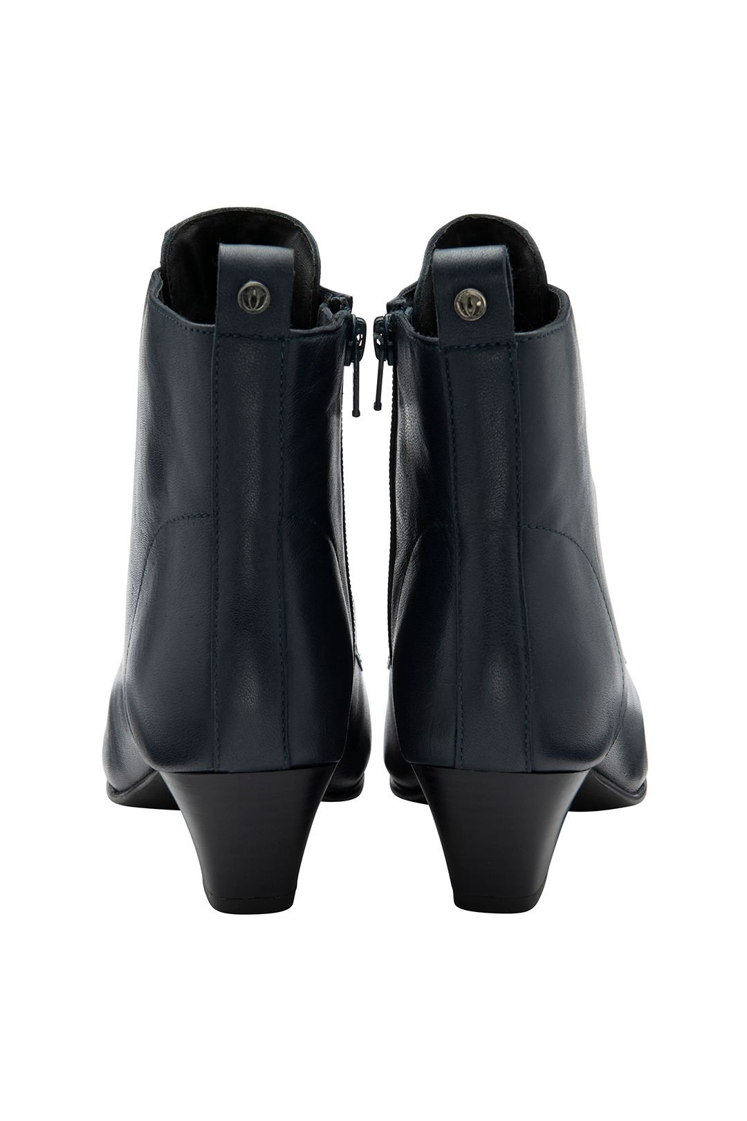 Lotus Lotus Women's 'Lorissa' Leather Zip-Up Ankle Boots in Navy - 3