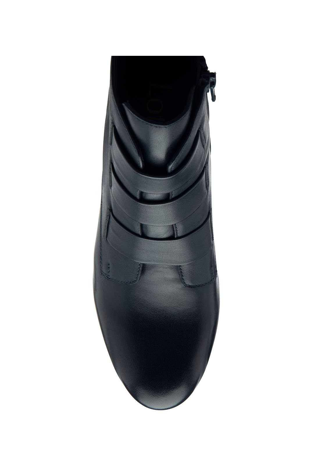 Lotus Lotus Women's 'Lorissa' Leather Zip-Up Ankle Boots in Navy - 4