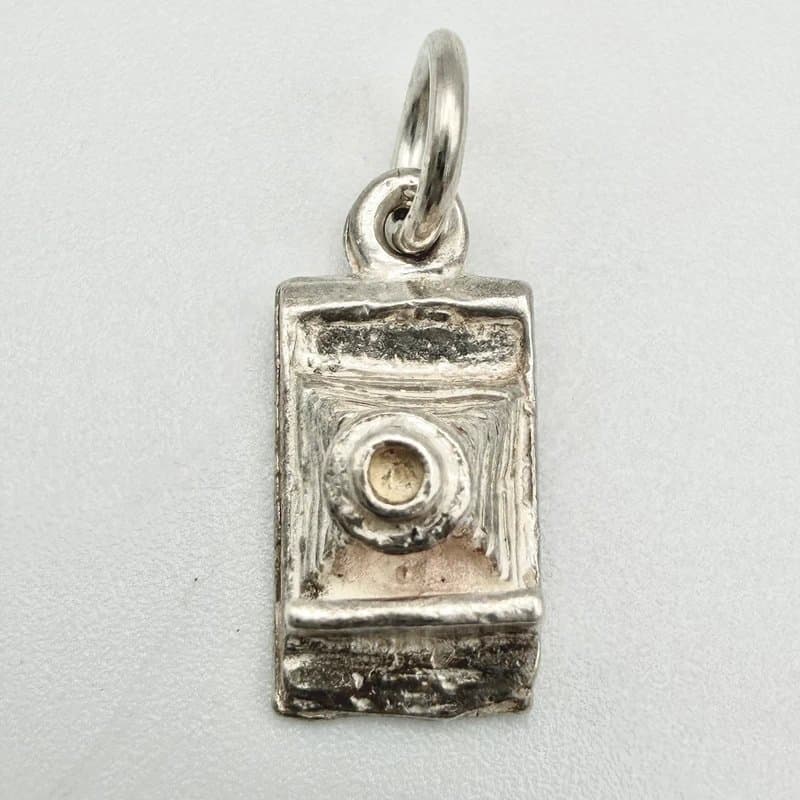 no brand Vintage 925 Sterling Silver Camera Charm Pendant