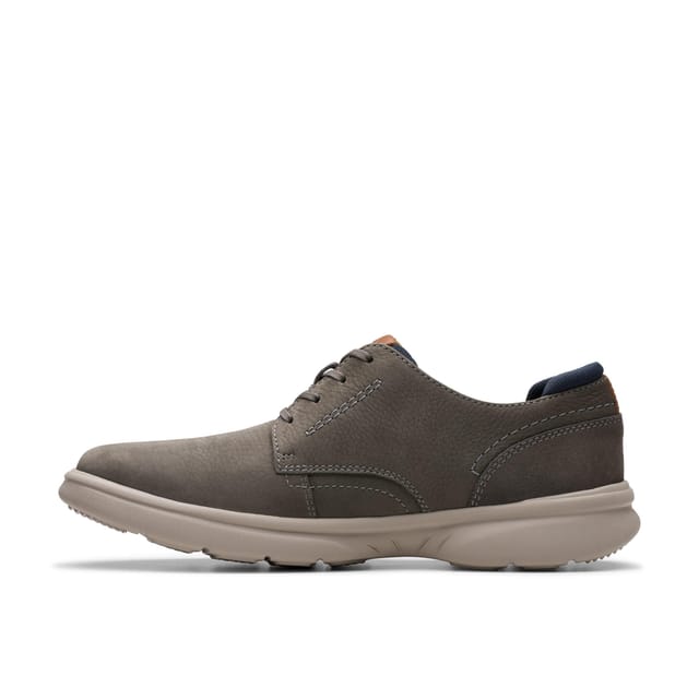 Clarks Clarks Men's Bradley Plain Light Grey Nubuck - 2