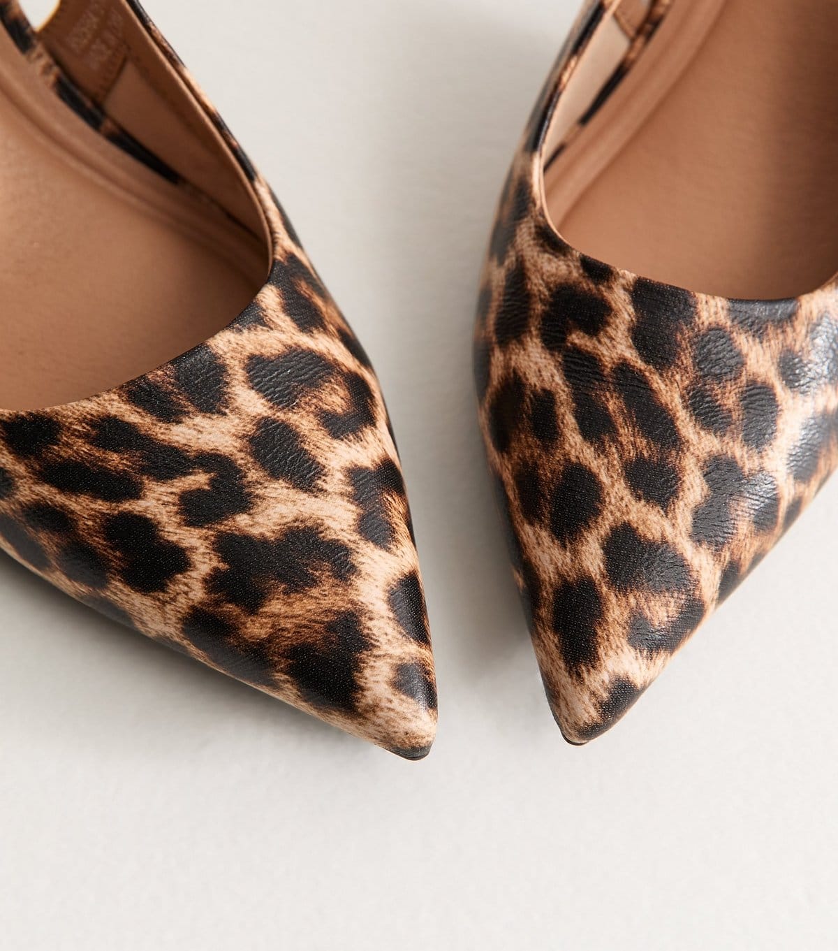 New Look Women's Brown Leopard Print Ankle Strap Court Shoes Vegan New Look - 4