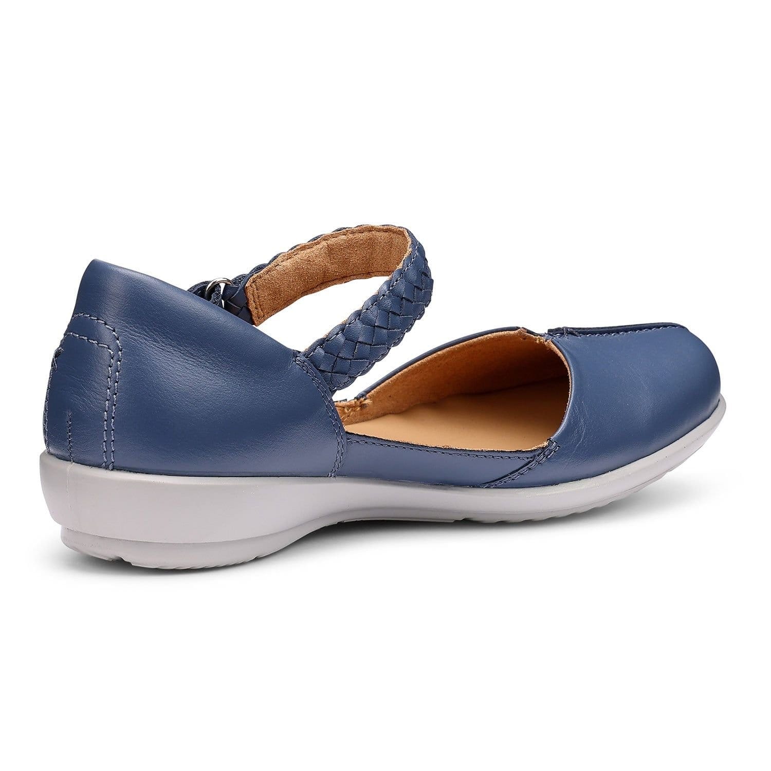 Hotter Hotter Women's Extra Wide 'Lake' Mary Janes in Mid Blue - 4