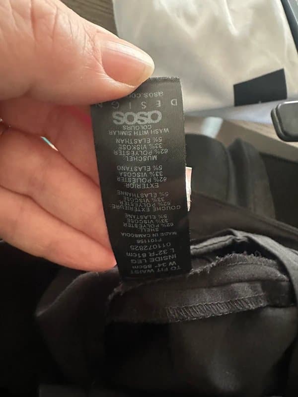 ASOS Men’s black ASOS formal pants size W34 / L 32 good condition